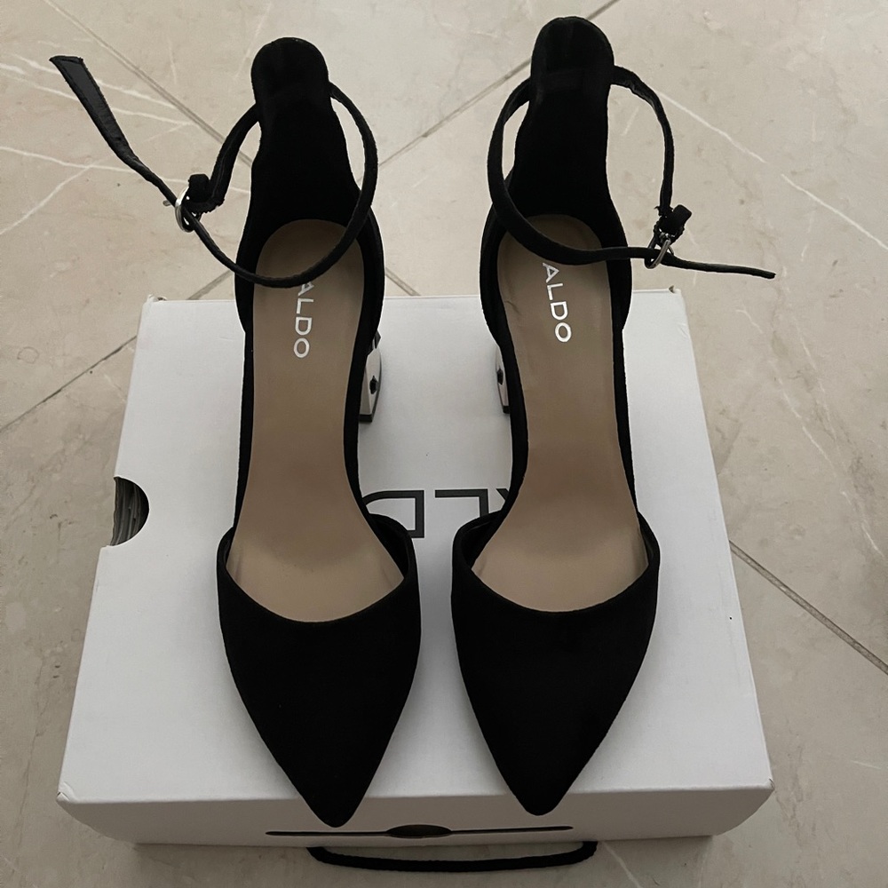 Also Black Slingback Sandals